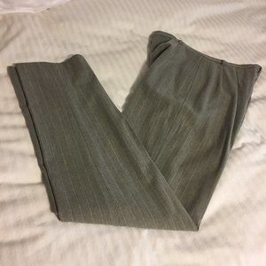 Lands' End Women's Gray Pinstriped Slacks Size 4